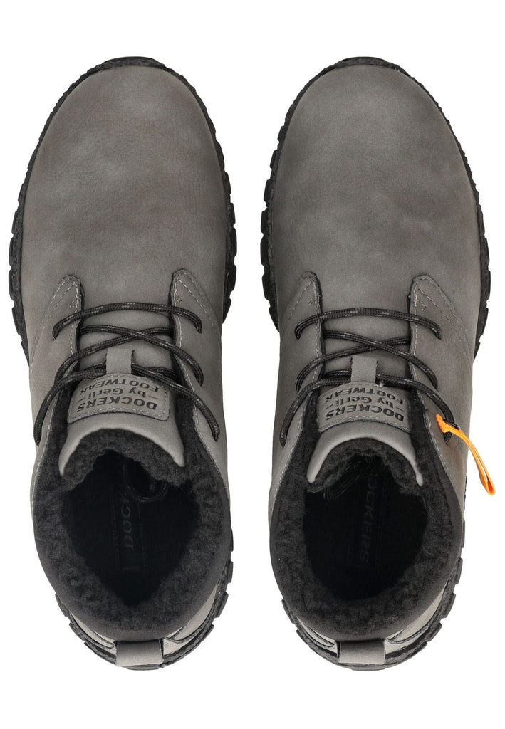 Dockers Stiefelette Lederimitat Dunkelgrau Warmfutter