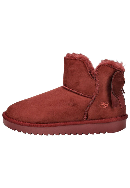 Dockers Stiefelette Lederimitat Dunkelrot Warmfutter