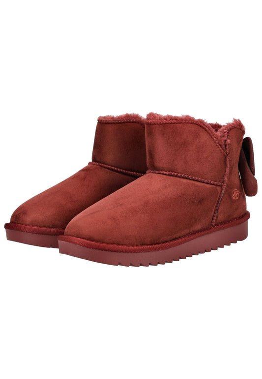 Dockers Stiefelette Lederimitat Dunkelrot Warmfutter