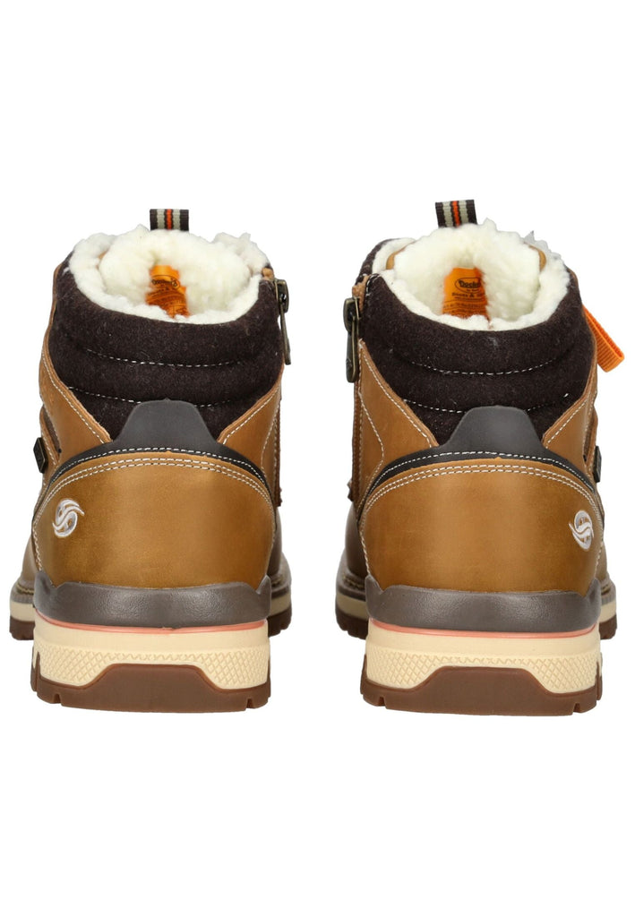 Dockers Stiefelette Lederimitat Golden Tan Warmfutter