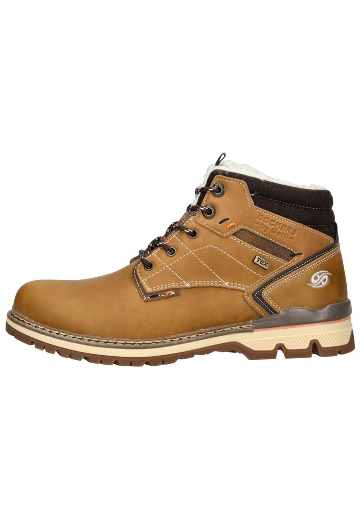 Dockers Stiefelette Lederimitat Golden Tan Warmfutter