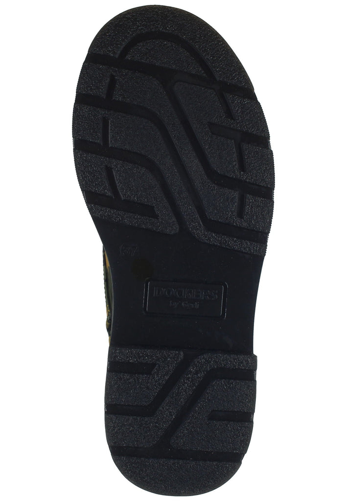 Dockers Stiefelette Lederimitat Grün/Schwarz