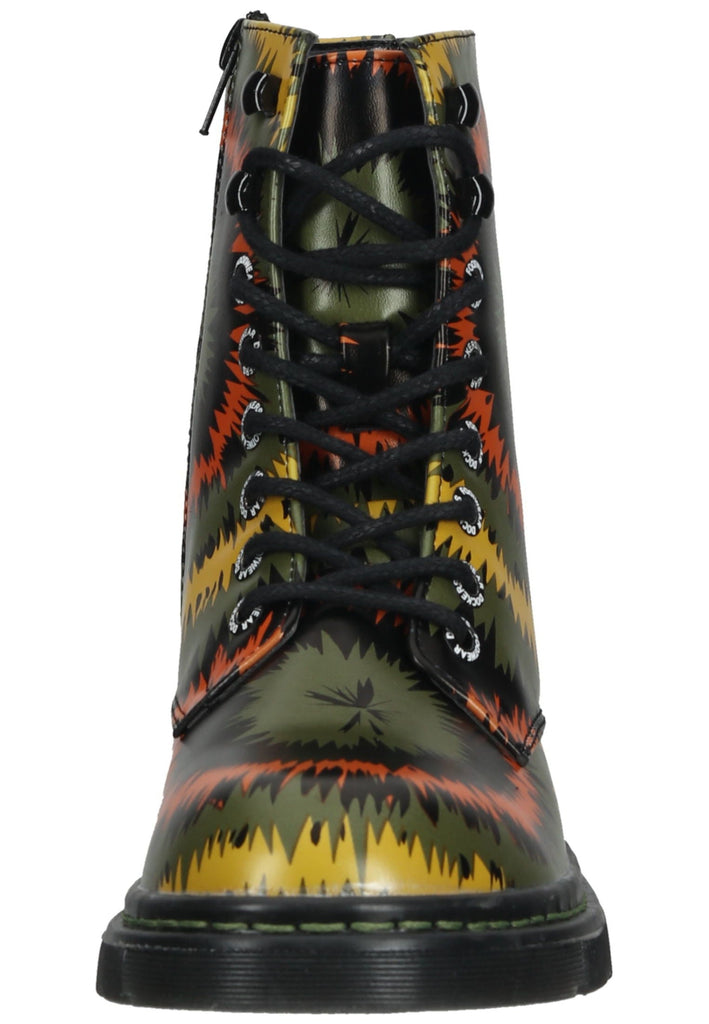 Dockers Stiefelette Lederimitat Grün/Schwarz