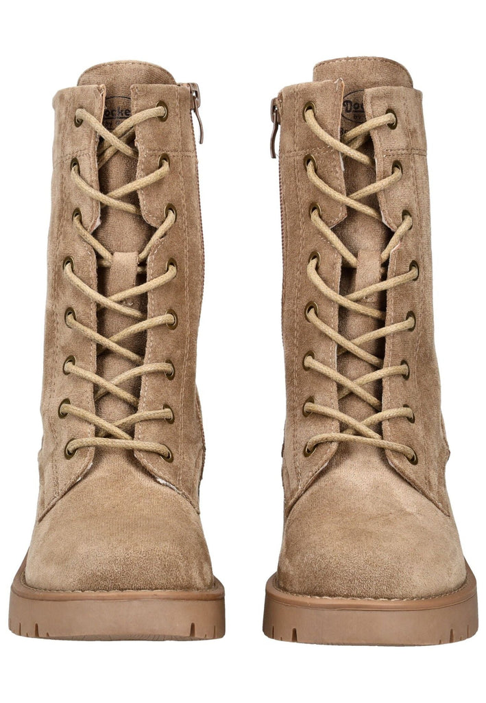 Dockers Stiefelette Lederimitat Hellbraun Warmfutter