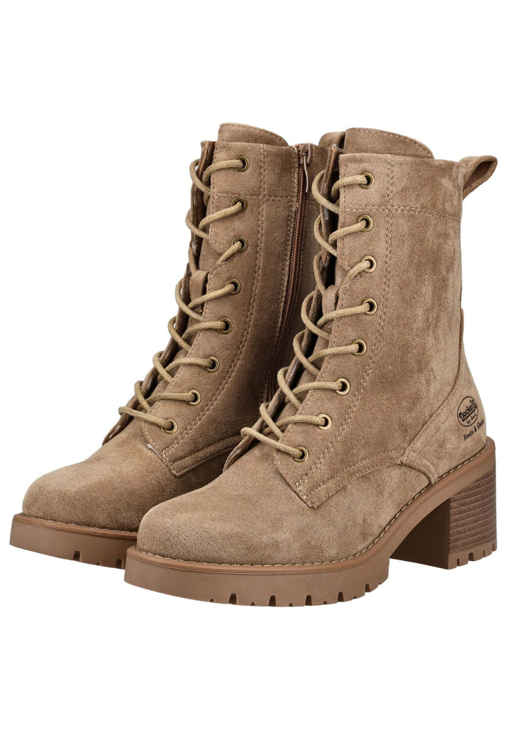 Dockers Stiefelette Lederimitat Hellbraun Warmfutter