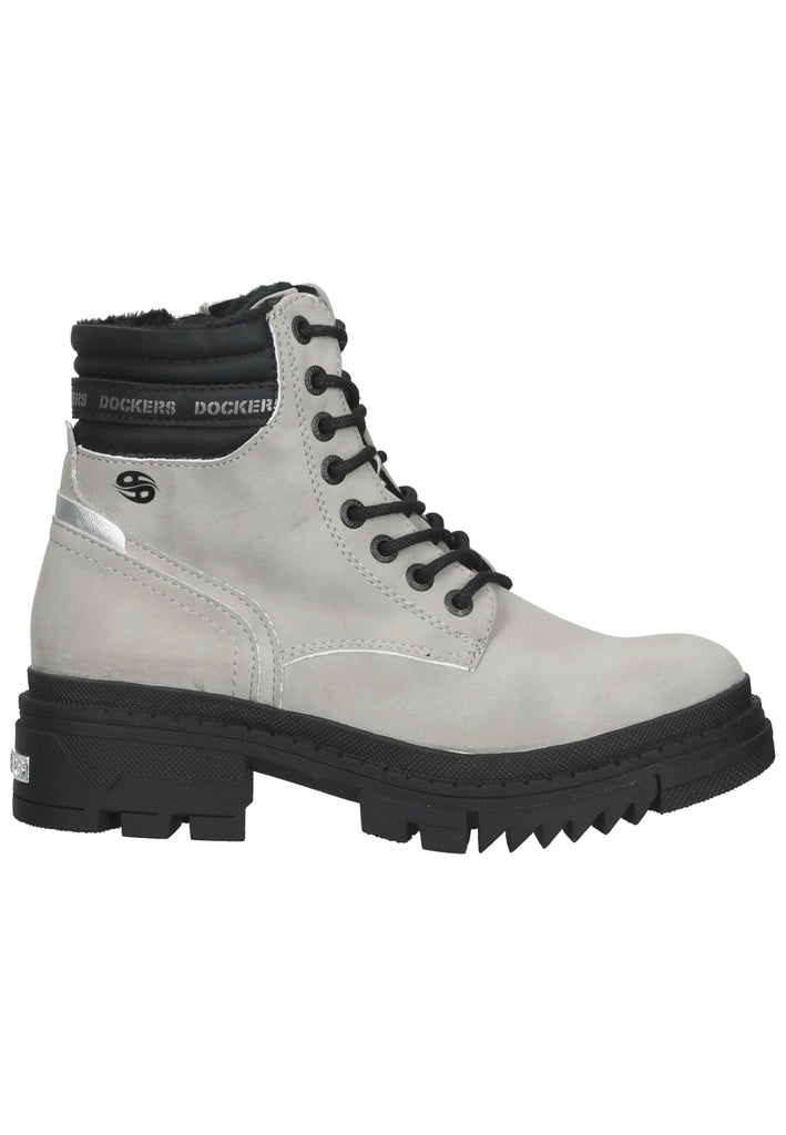 Dockers Stiefelette Lederimitat Hellgrau