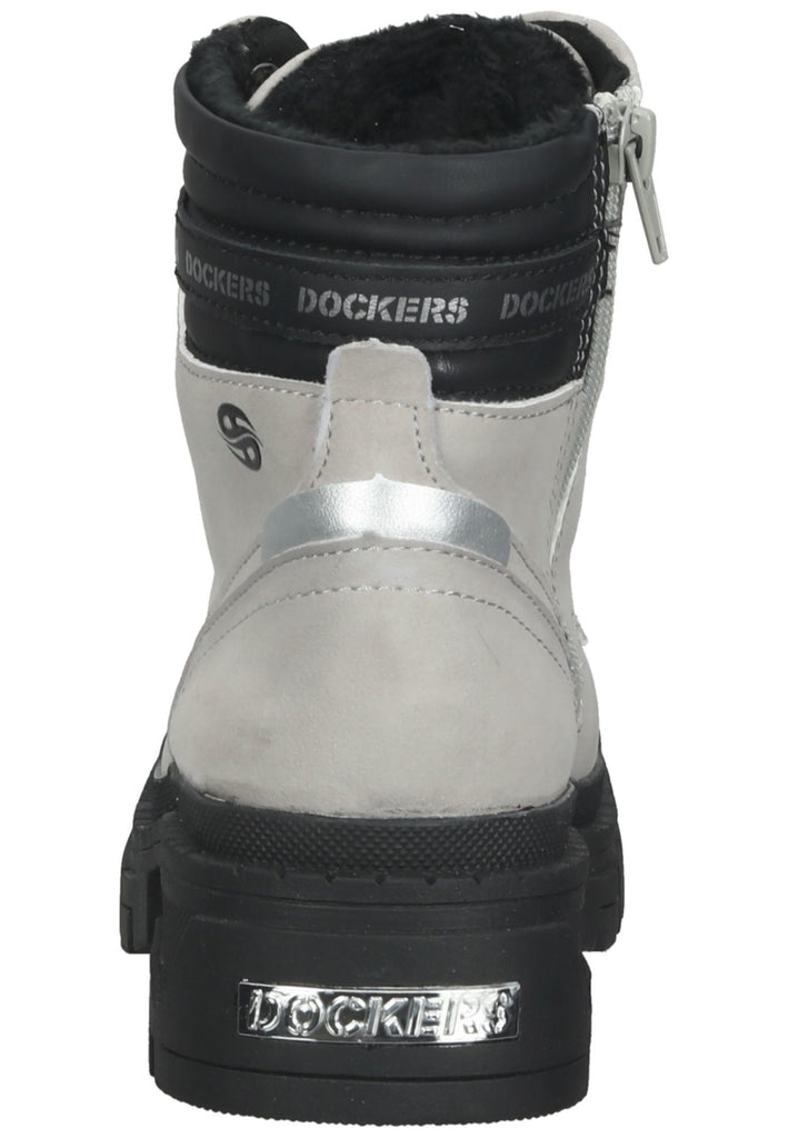 Dockers Stiefelette Lederimitat Hellgrau