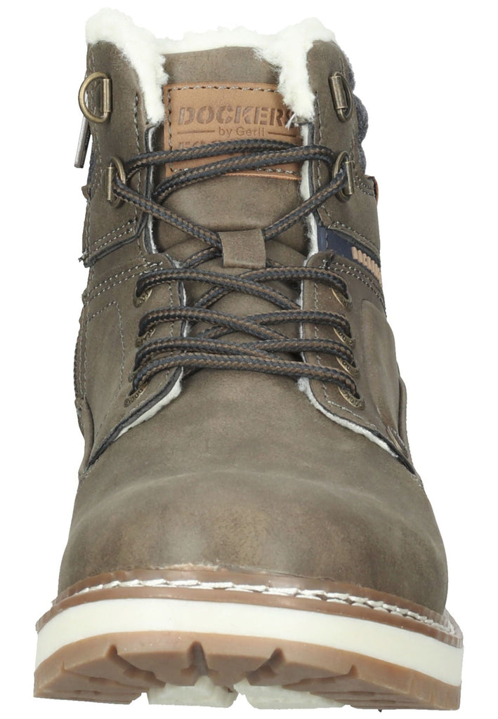 Dockers Stiefelette Lederimitat Khaki Warmfutter