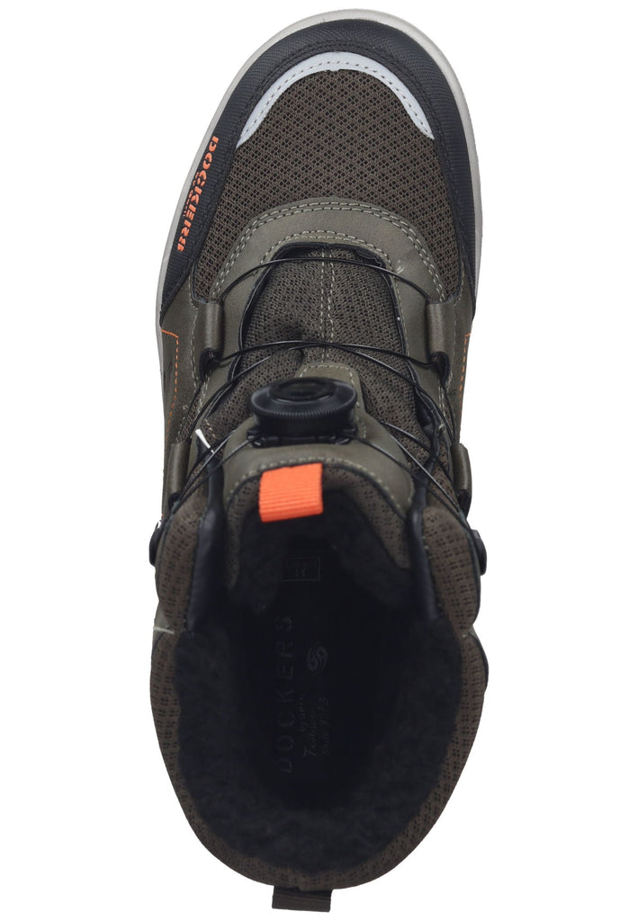 Dockers Stiefelette Lederimitat Khaki Warmfutter