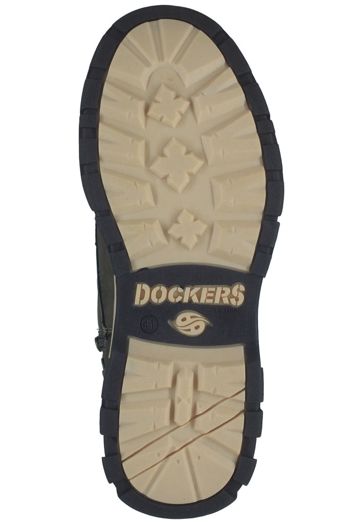 Dockers Stiefelette Lederimitat Khaki Warmfutter