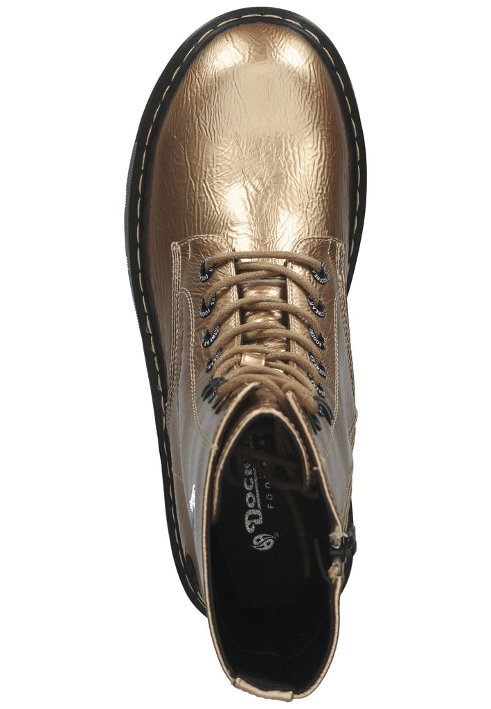 Dockers Stiefelette Lederimitat Rose/Gold