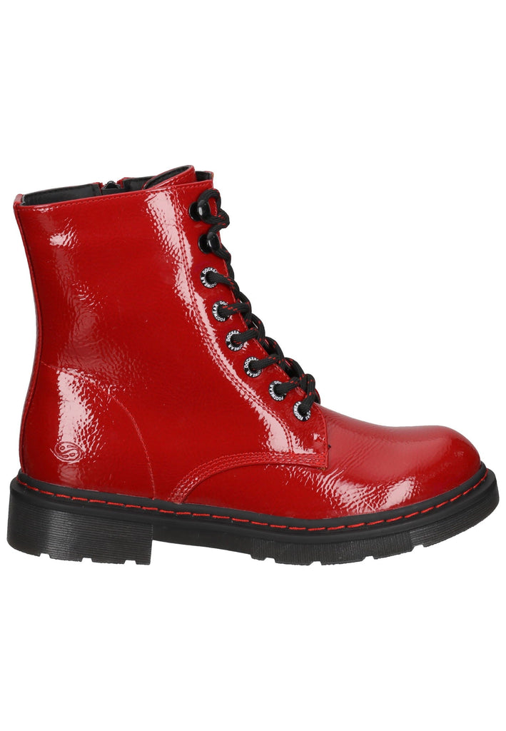 Dockers Stiefelette Lederimitat Rot Lack