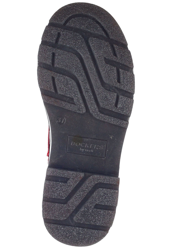 Dockers Stiefelette Lederimitat Rot Lack