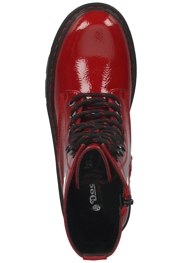 Dockers Stiefelette Lederimitat Rot Lack