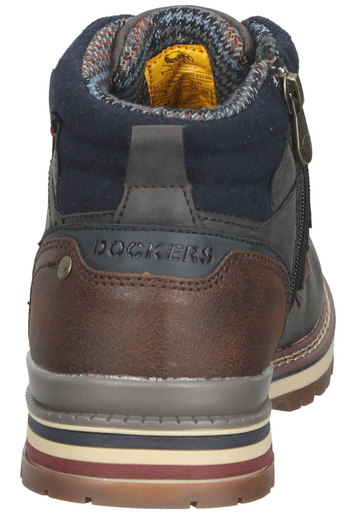 Dockers Stiefelette Lederimitat Schoko