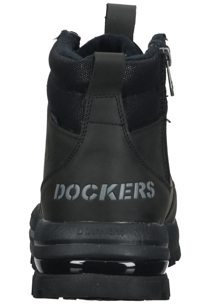 Dockers Stiefelette Lederimitat Schwarz