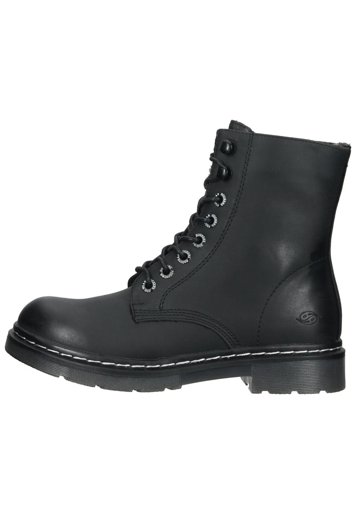 Dockers Stiefelette Lederimitat Schwarz