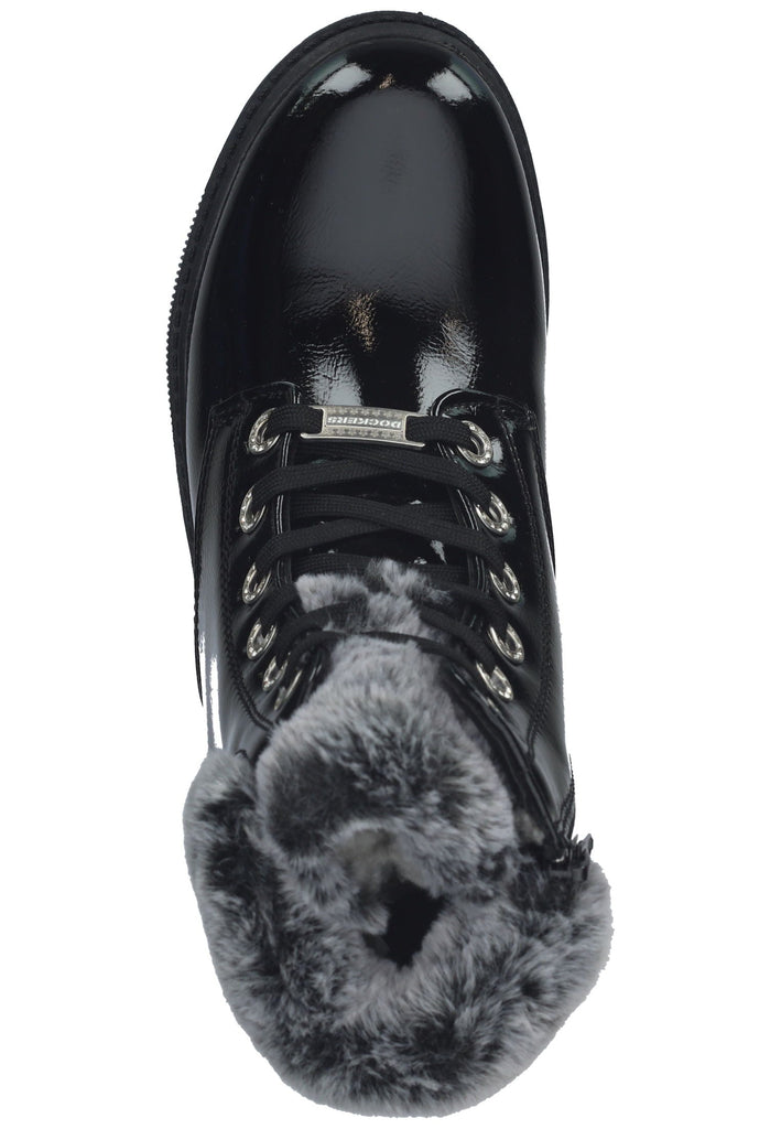 Dockers Stiefelette Lederimitat Schwarz