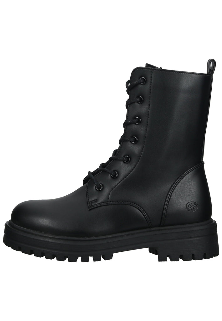 Dockers Stiefelette Lederimitat Schwarz