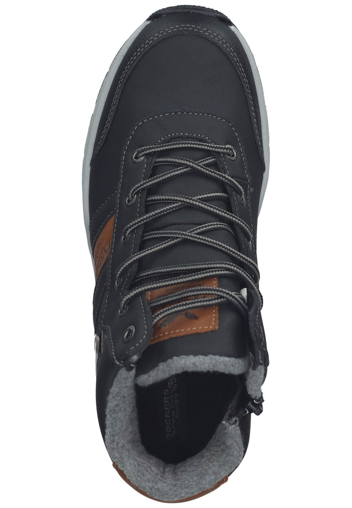 Dockers Stiefelette Lederimitat Schwarz