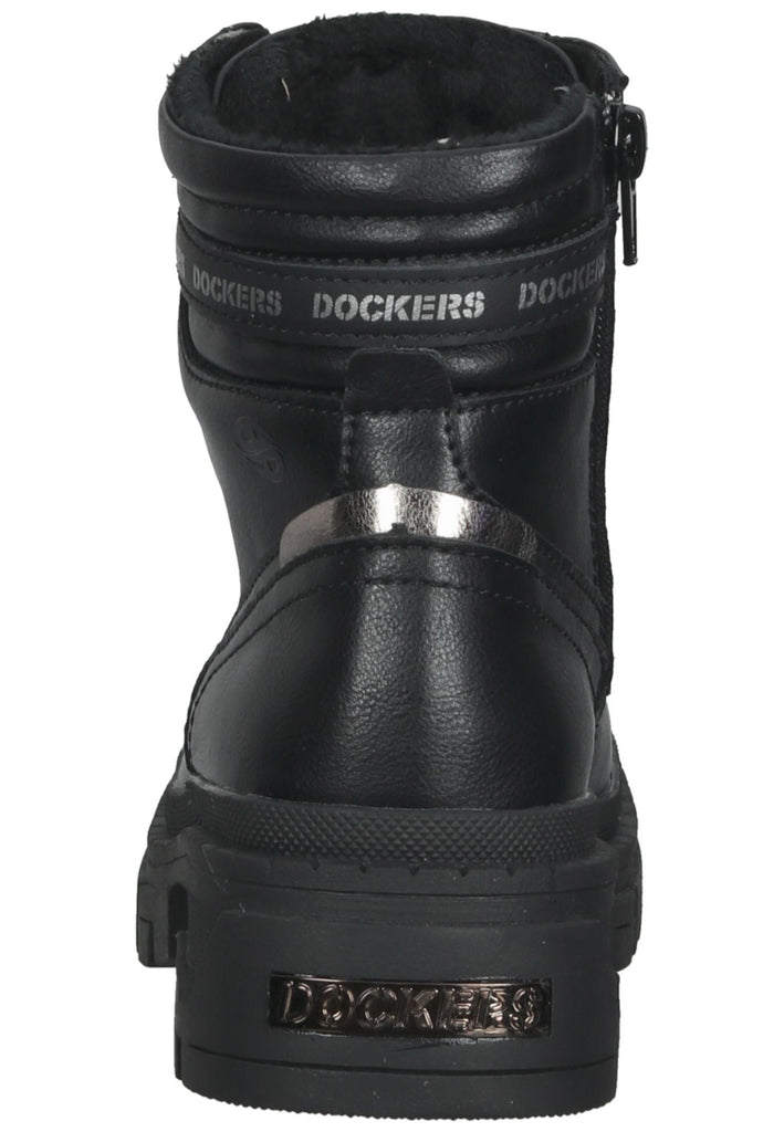 Dockers Stiefelette Lederimitat Schwarz