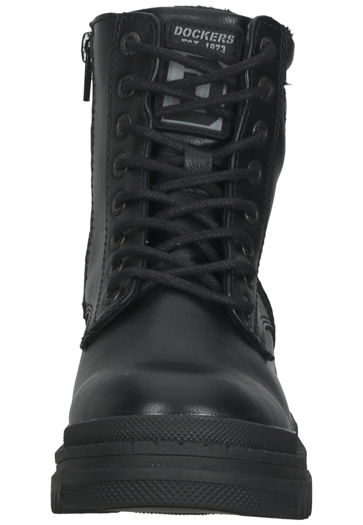 Dockers Stiefelette Lederimitat Schwarz