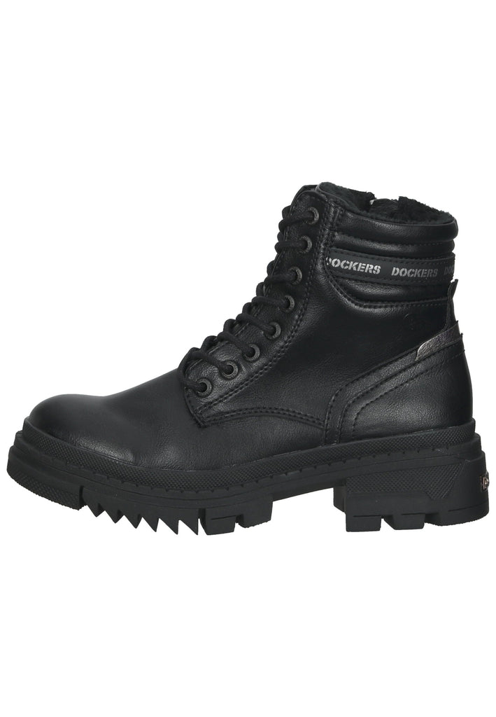 Dockers Stiefelette Lederimitat Schwarz