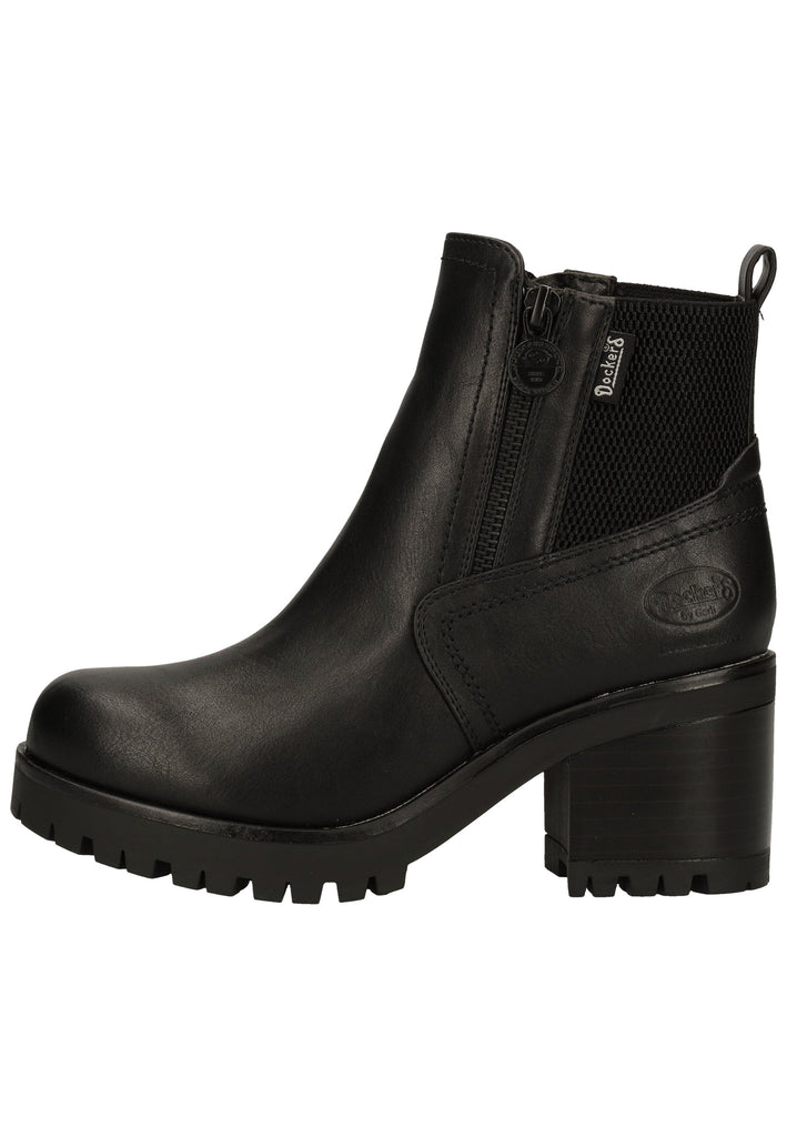 Dockers Stiefelette Lederimitat Schwarz