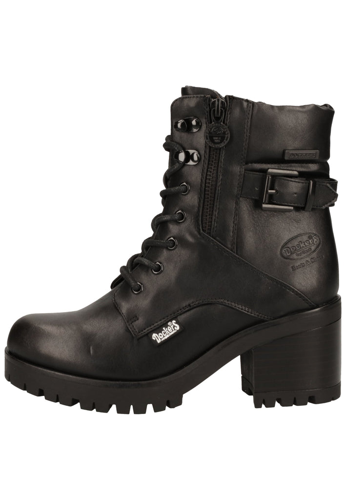 Dockers Stiefelette Lederimitat Schwarz
