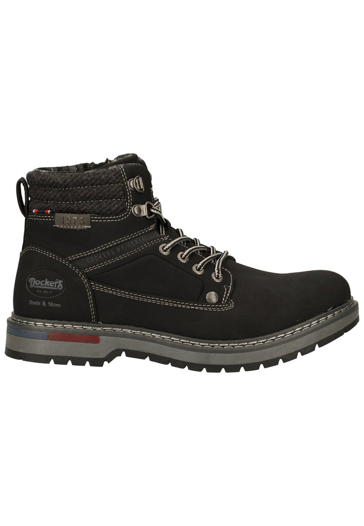 Dockers Stiefelette Lederimitat Schwarz