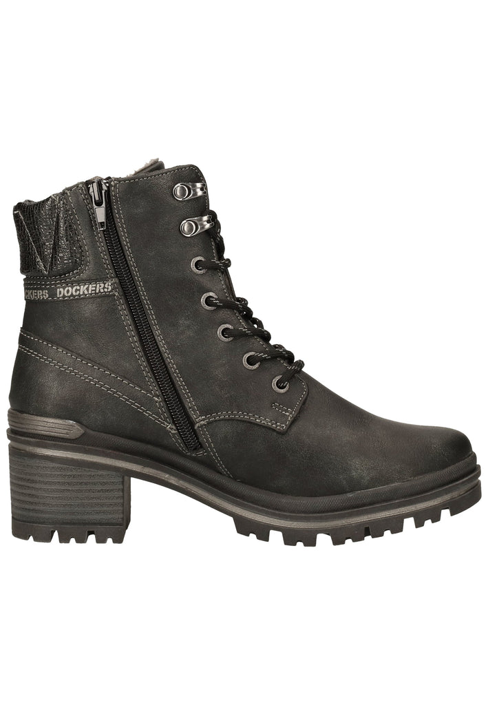 Dockers Stiefelette Lederimitat Schwarz