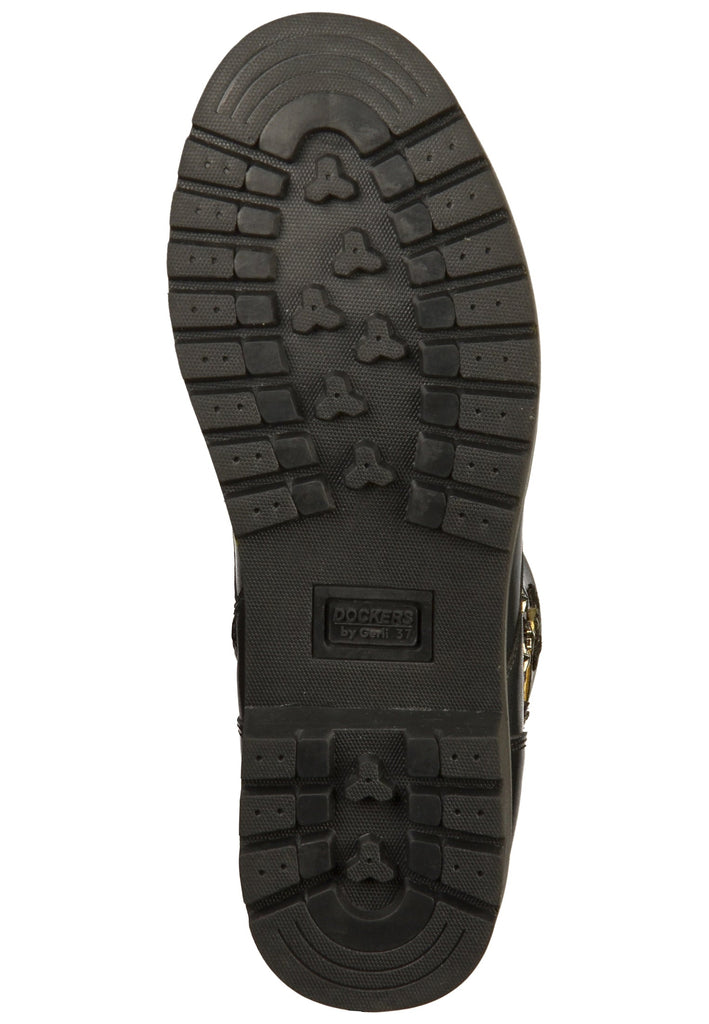 Dockers Stiefelette Lederimitat Schwarz