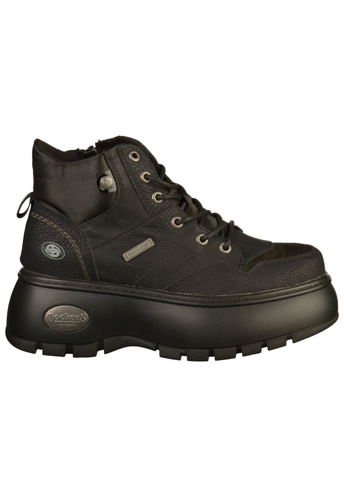 Dockers Stiefelette Lederimitat Schwarz