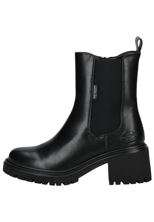 Dockers Stiefelette Lederimitat Schwarz