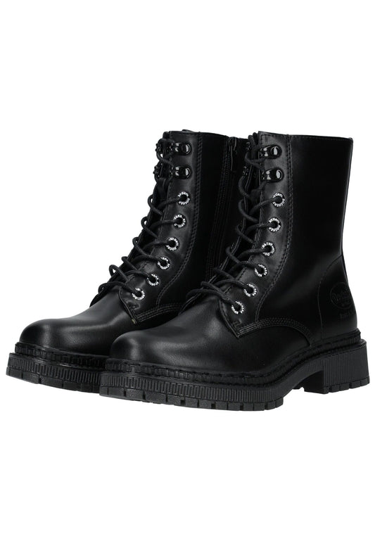 Dockers Stiefelette Lederimitat Schwarz