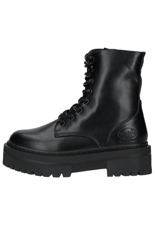 Dockers Stiefelette Lederimitat Schwarz