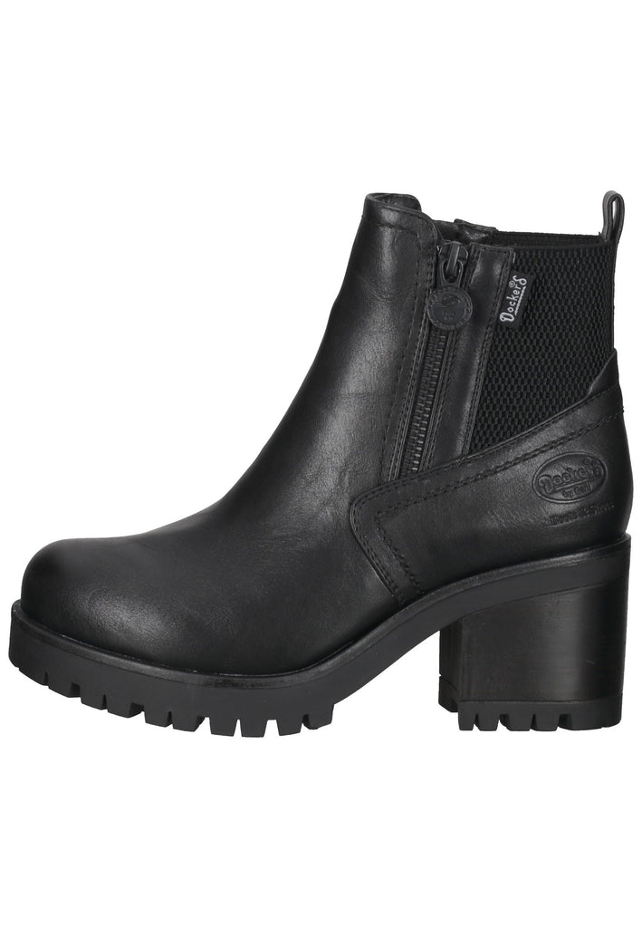 Dockers Stiefelette Lederimitat Schwarz/Grau