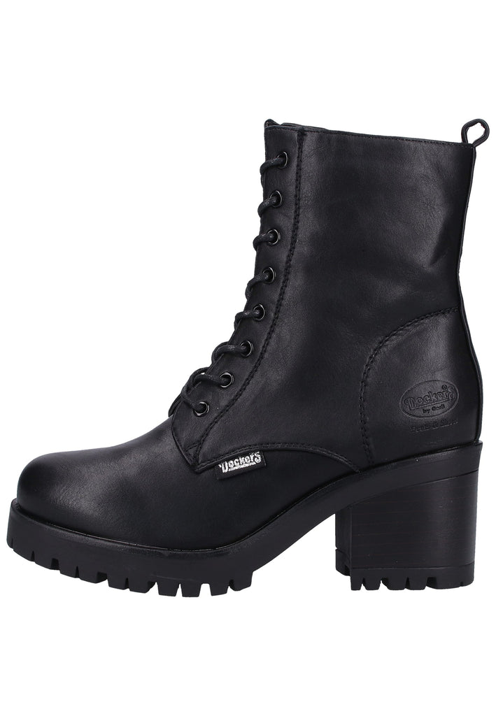 Dockers Stiefelette Lederimitat Schwarz/Grau
