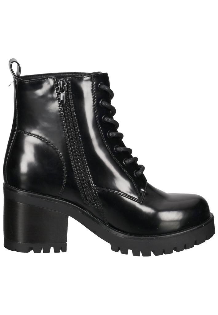 Dockers Stiefelette Lederimitat Schwarz Lack