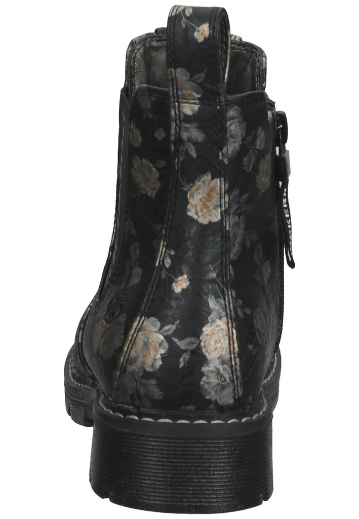 Dockers Stiefelette Lederimitat Schwarz Multi