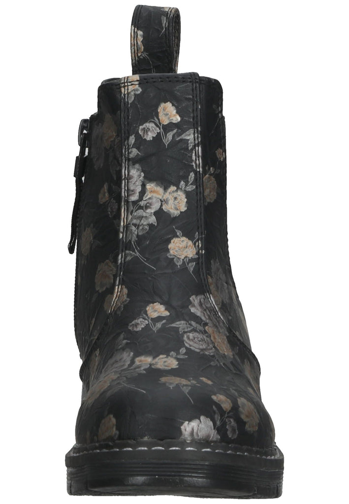 Dockers Stiefelette Lederimitat Schwarz Multi