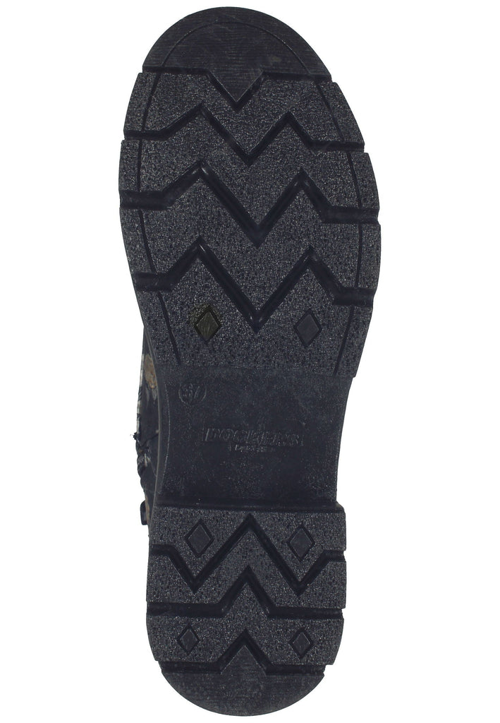Dockers Stiefelette Lederimitat Schwarz Multi