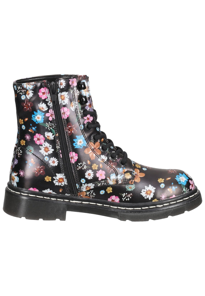 Dockers Stiefelette Lederimitat Schwarz/Orange