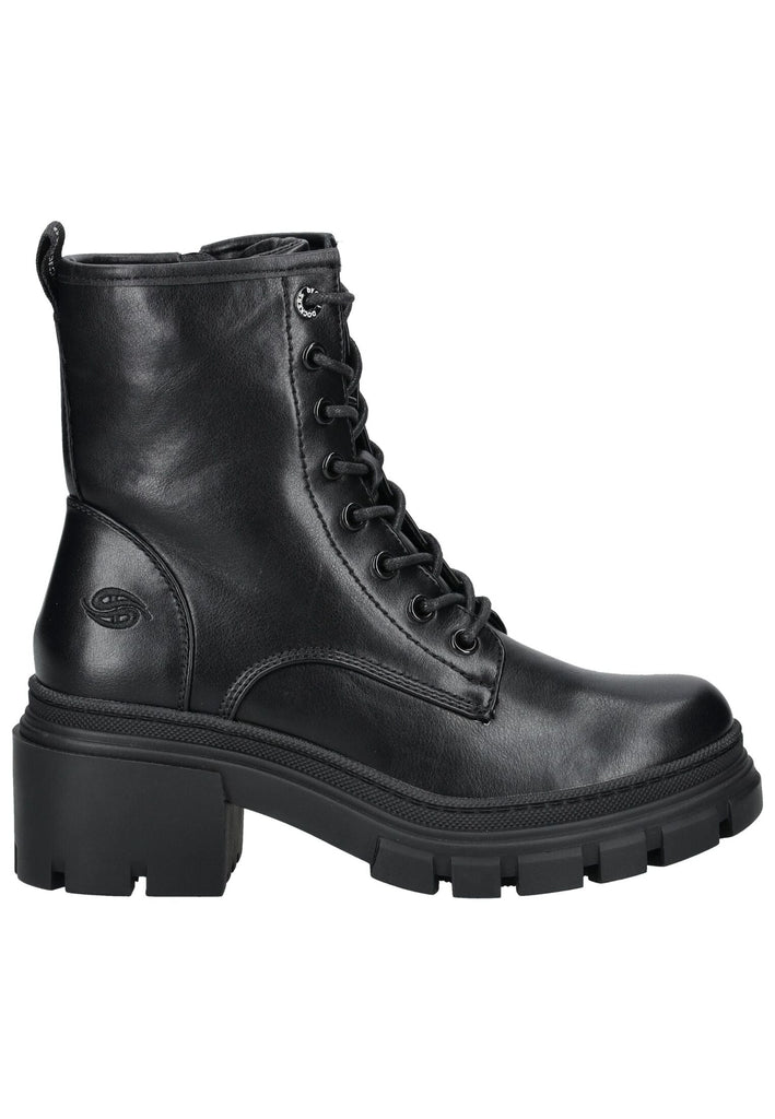 Dockers Stiefelette Lederimitat Schwarz Warmfutter