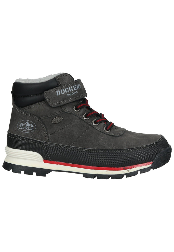 Dockers Stiefelette Lederimitat Schwarz Warmfutter