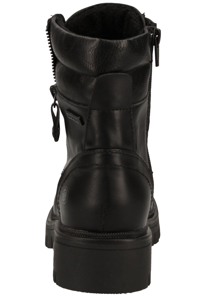 Dockers Stiefelette Lederimitat Schwarz Warmfutter