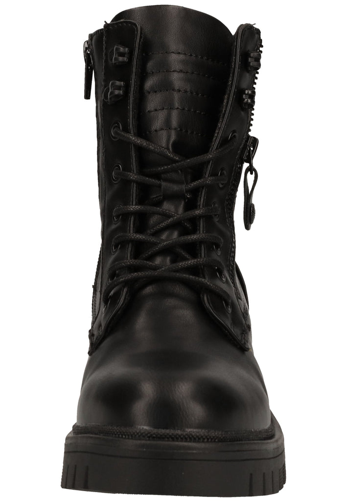 Dockers Stiefelette Lederimitat Schwarz Warmfutter