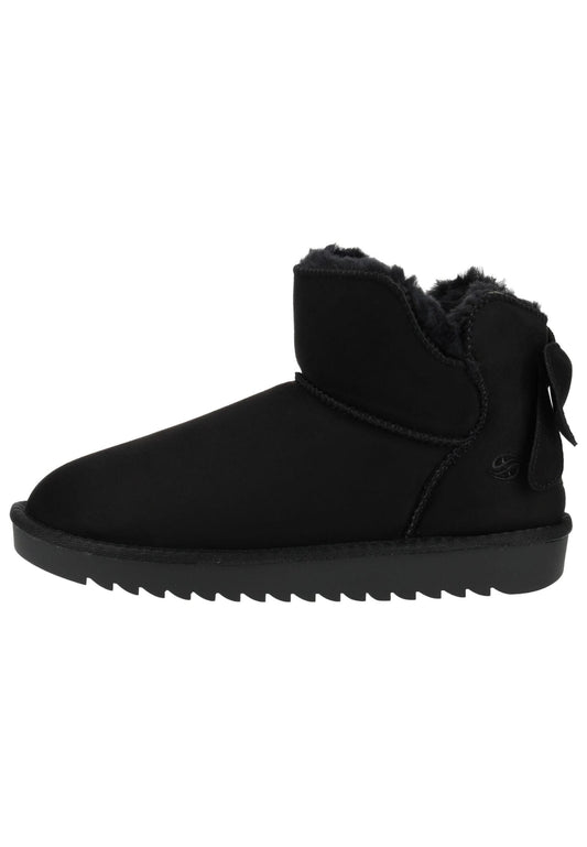 Dockers Stiefelette Lederimitat Schwarz Warmfutter