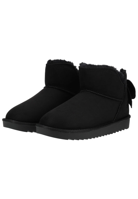 Dockers Stiefelette Lederimitat Schwarz Warmfutter