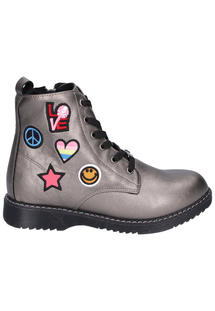 Dockers Stiefelette Lederimitat Silber